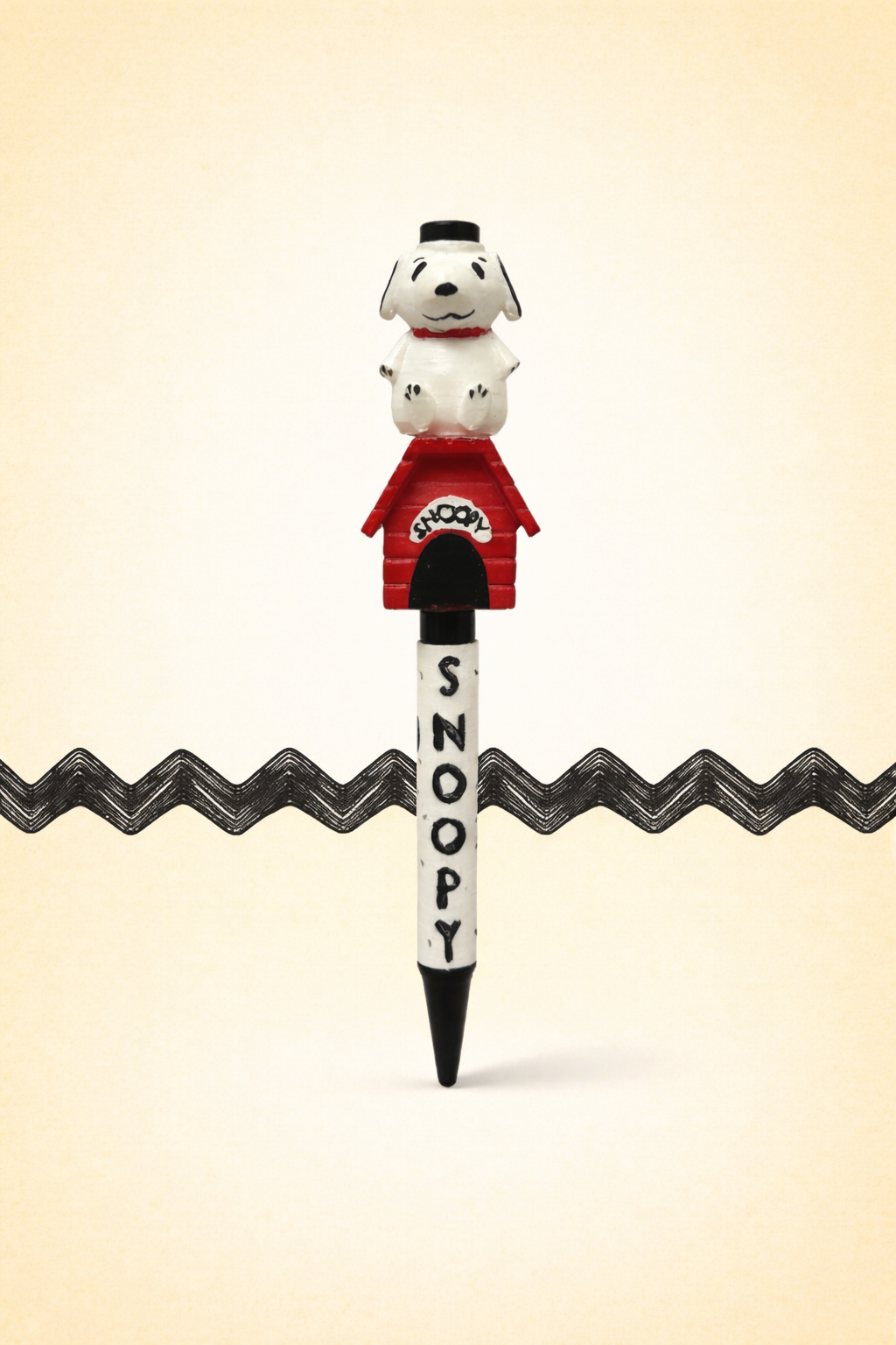 classic black and white dog pen